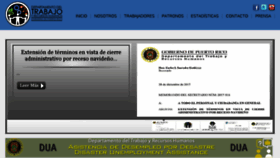 What Trabajo.pr.gov website looked like in 2017 (6 years ago)
