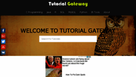 What Tutorialgateway.org website looked like in 2017 (6 years ago)