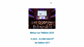 What Trophees.ecommercemag.fr website looked like in 2018 (6 years ago)