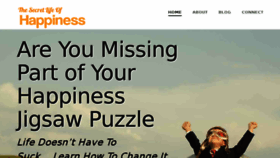 What Thesecretlifeofhappiness.com website looked like in 2018 (6 years ago)
