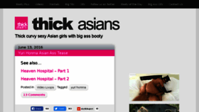 What Thickasians.co website looked like in 2018 (6 years ago)