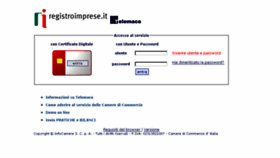 What Telemaco.infocamere.it website looked like in 2018 (6 years ago)
