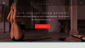 What Thehouseofyoga.com website looked like in 2018 (6 years ago)