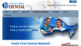 What Teethfirstdental.com website looked like in 2018 (6 years ago)