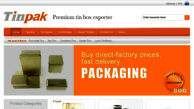 What Tinpak.us website looked like in 2018 (8 years ago)