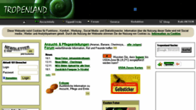 What Tropenland.de website looked like in 2018 (6 years ago)