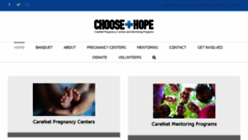 What Thehopechoice.com website looked like in 2018 (6 years ago)