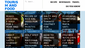 What Tourismandfood.com website looked like in 2018 (6 years ago)