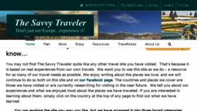 What Thesavvytraveler.com website looked like in 2018 (6 years ago)
