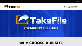 What Takefile.link website looked like in 2018 (6 years ago)