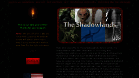 What Theshadowlands.net website looked like in 2018 (6 years ago)