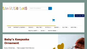 What Tenlittletoes.co website looked like in 2018 (6 years ago)