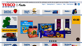 What Tesco.ie website looked like in 2018 (6 years ago)