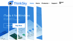 What Thinkskysoft.com website looked like in 2018 (6 years ago)