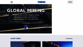 What Thiess.com website looked like in 2018 (6 years ago)