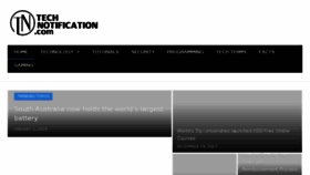 What Technotification.com website looked like in 2018 (6 years ago)