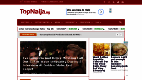 What Topnaija.ng website looked like in 2018 (6 years ago)