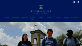 What Thomasmore.edu website looked like in 2018 (6 years ago)