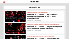 What Thevoiceusa.com website looked like in 2018 (6 years ago)