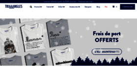 What Triaaangles.fr website looked like in 2018 (6 years ago)