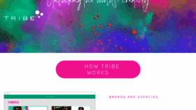What Tribegroup.co website looked like in 2018 (6 years ago)