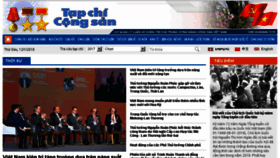 What Tapchicongsan.org.vn website looked like in 2018 (6 years ago)