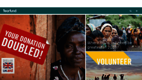 What Tearfund.org website looked like in 2018 (6 years ago)