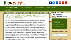 What Theravive.com website looked like in 2018 (6 years ago)