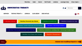 What Trisakti.ac.id website looked like in 2018 (6 years ago)