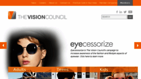 What Thevisioncouncil.org website looked like in 2018 (6 years ago)