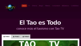 What Taotv.org website looked like in 2018 (6 years ago)