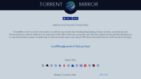 What Torrentmirror.net website looked like in 2018 (6 years ago)