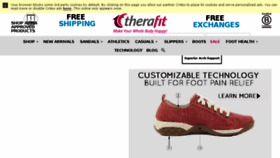 What Therafitshoe.com website looked like in 2018 (6 years ago)