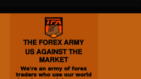 What Theforexarmy.com website looked like in 2018 (6 years ago)