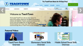 What Teachtown.com website looked like in 2018 (6 years ago)