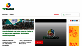 What Tvdiario.tv.br website looked like in 2018 (6 years ago)