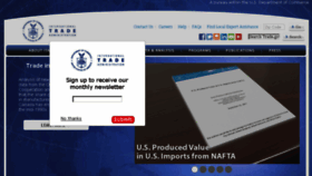 What Trade.gov website looked like in 2018 (6 years ago)
