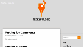 What Tecknowlogic.com website looked like in 2018 (6 years ago)