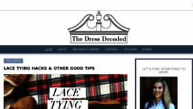 What Thedressdecoded.com website looked like in 2018 (6 years ago)