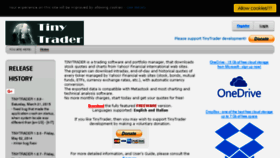 What Tinytrader.net website looked like in 2018 (6 years ago)
