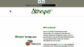 What Thryve.com website looked like in 2018 (6 years ago)