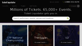 What Ticketliquidator.com website looked like in 2018 (6 years ago)