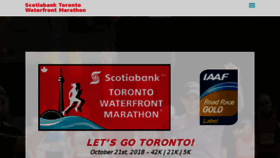 What Torontowaterfrontmarathon.com website looked like in 2018 (6 years ago)