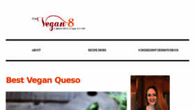 What Thevegan8.com website looked like in 2018 (6 years ago)