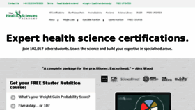 What Thehealthsciencesacademy.org website looked like in 2018 (6 years ago)