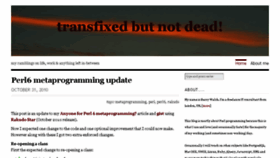 What Transfixedbutnotdead.com website looked like in 2018 (6 years ago)