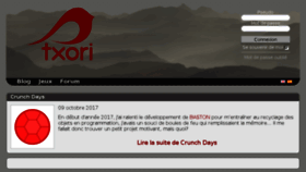What Txori.com website looked like in 2018 (6 years ago)
