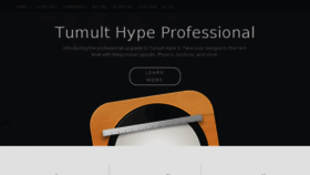 What Tumult.com website looked like in 2018 (6 years ago)