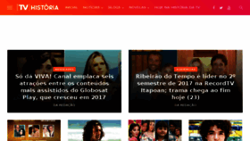 What Tvhistoria.com.br website looked like in 2018 (6 years ago)