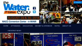 What Thewaterexpo.com website looked like in 2018 (6 years ago)